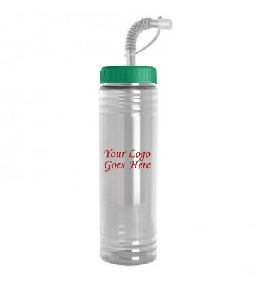24 oz. Slim Fit Water Bottle with Straw Lid
