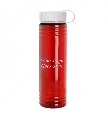 24 oz. Slim Fit Water Bottle with Tethered Lid
