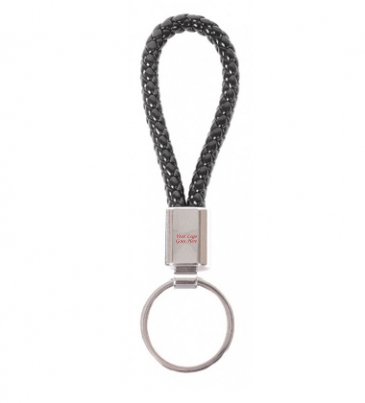 Braided Leatherette Key Chain