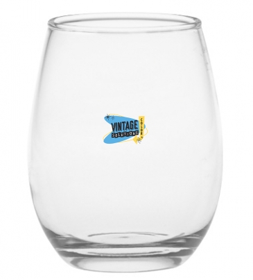 12 oz. Stemless Wine Glass - Deep Etched
