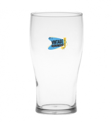 16 oz. Pub Glass - Deep Etched