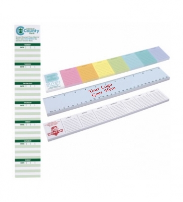 BIC®  12" x 2" Adhesive Notepad, 25 Sheet Pad