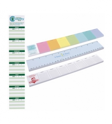 BIC®  12" x 2" Adhesive Notepad, 25 Sheet Pad