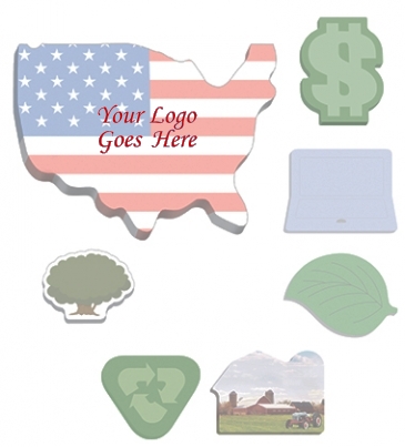 BIC® 4" x 3" Adhesive Die Cut Notepad, 25 Sheet Pad