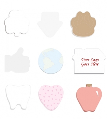 BIC® 3" x 3" Adhesive Die Cut Notepad, 50 Sheet Pad