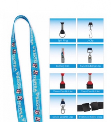 1/2" 'Fine Print' Lanyard