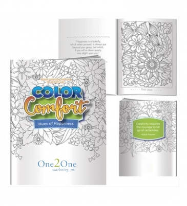 Adult Coloring Book - Hues of Happiness (Flowers)