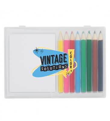 8-Piece Colored Pencil Art Set in Case