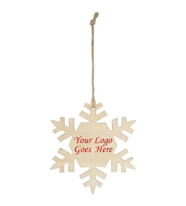 Wood Ornament - Snowflake