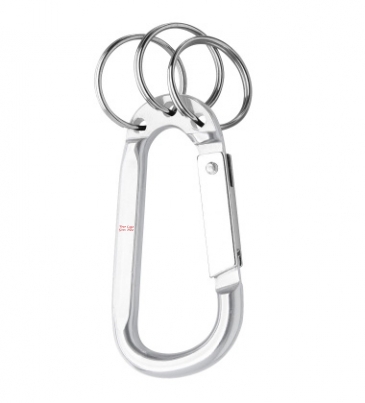 8mm Carabiner with Triple Split Ring