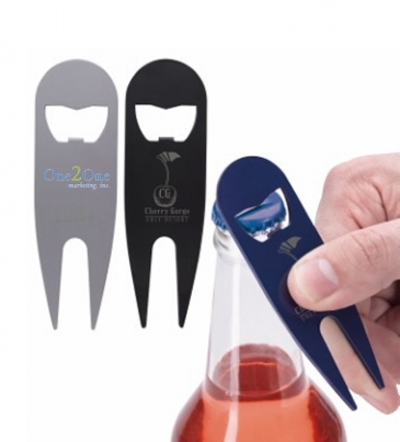 Modern Divot Tool with Bottle Opener