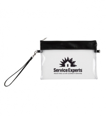 Game Day Clear Wristlet Pouch