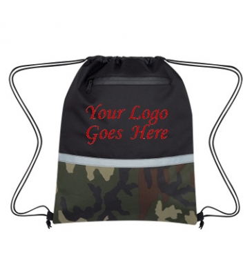 Camo Accent Drawstring Sports Pack