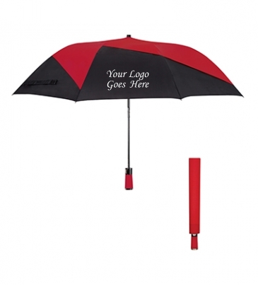 46" Vented Pinwheel Folding Umbrella