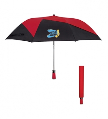 46" Vented Pinwheel Folding Umbrella