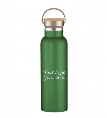 21 oz. Liberty Stainless Steel Bottle with Wood Lid