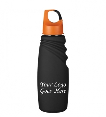 24 oz. Matte Finish Crest Carabiner Sports Bottle