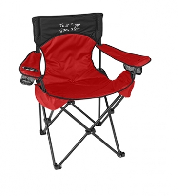 Deluxe Padded Folding Chair with Carrying Bag
