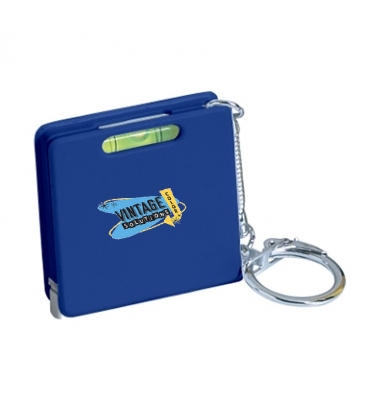 Square Level Tape Measure Key Tag