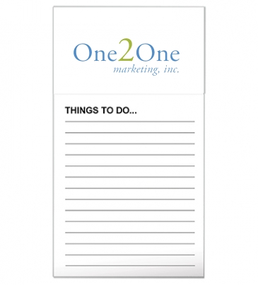 BIC® Business Card Magnet with 50 Sheet Notepad