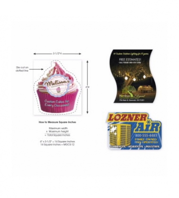 BIC® 30 Mil Custom Shaped Magnet 10.01-12 Square Inches