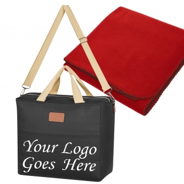 Heavy Cooler Bag with Fleece Blanket