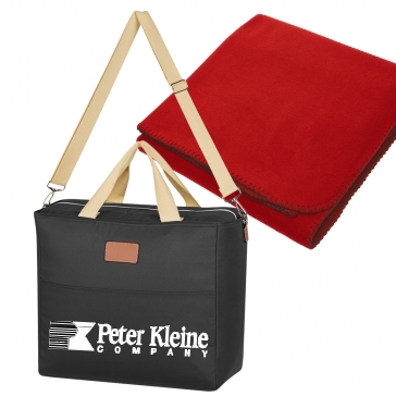 Heavy Cooler Bag with Fleece Blanket