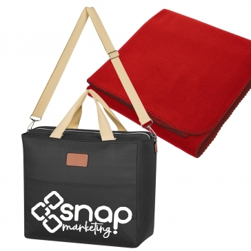 Heavy Cooler Bag with Fleece Blanket