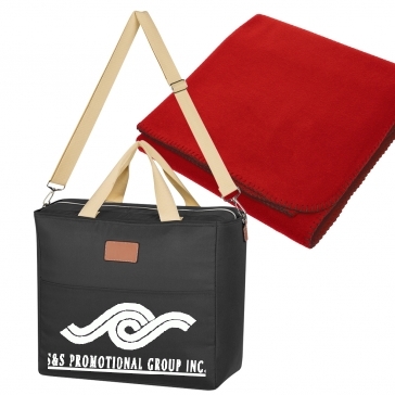 Heavy Cooler Bag with Fleece Blanket