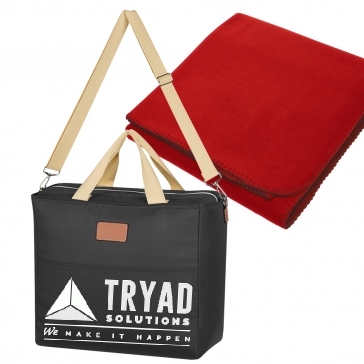 Heavy Cooler Bag with Fleece Blanket