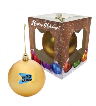 Round Ornament with Custom Window Box