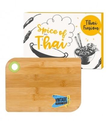 Bamboo Cutting Board with Custom Box