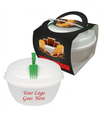 Salad Bowl Set with Custom Handle Box