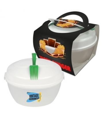 Salad Bowl Set with Custom Handle Box