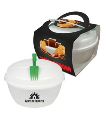 Salad Bowl Set with Custom Handle Box