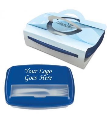 3-Section Lunch Container with Custom Handle Box