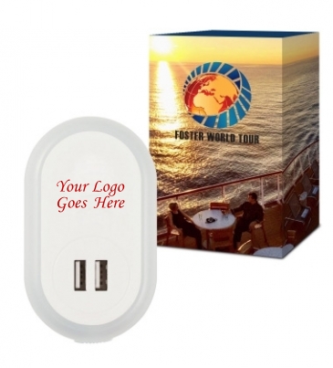 UL Listed Nightlight A/C Adapter with Custom Box