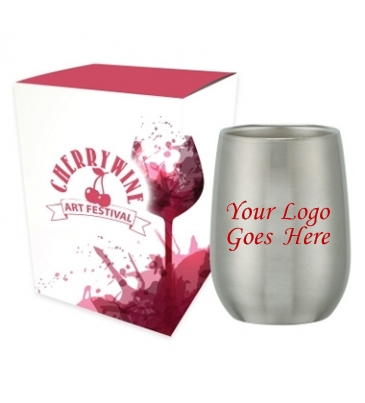 Stemless Wine Glass with Custom Box