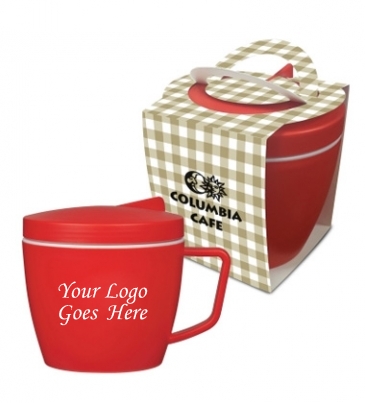 14 oz. Thermal Mug Set with Custom Handle Box