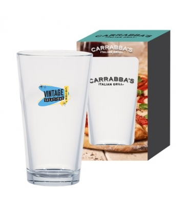 16 oz. Classic Ale Pint Glass with Custom Window Box
