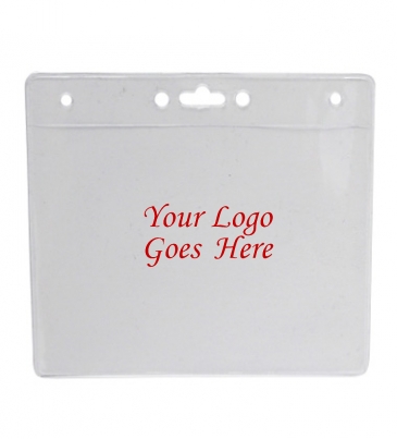 Vinyl Badge Holder Pouch-4" x 3"