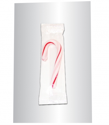 Greeting Card with Candy-Candy Cane