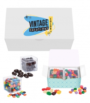 Cube Shaped Candy Set_Jelly Beans, Gummy Bears