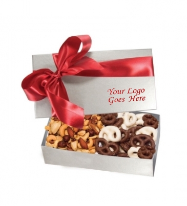 The Executive Gift Box_Almond Tea Cookies & Mini Chocolate Pretze