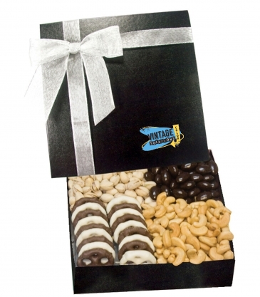 The Chairman Gift Box_Chocolate Covered Almonds, Cashews, Pistach