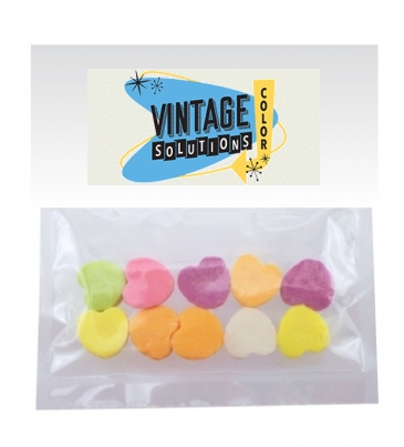 Candy Bag (with Header Card) with Conversation Hearts