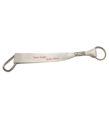 Dye-Sublimated Key Fob_0.75"W x 6"L - With Carabiner & Split Ring