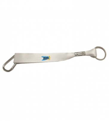 Dye-Sublimated Key Fob_0.75"W x 6"L - With Carabiner & Split Ring