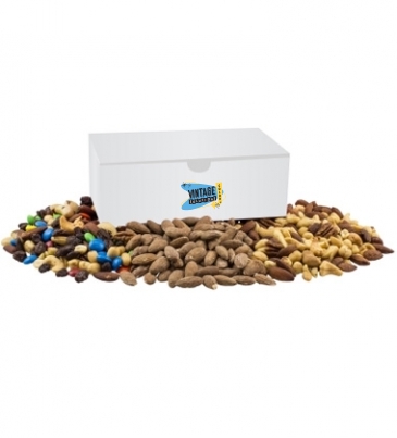 Large Chest Box with Trail Mix, Almonds, & Mixed Nuts