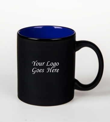 11oz Mondrian Mug - Black/Blue